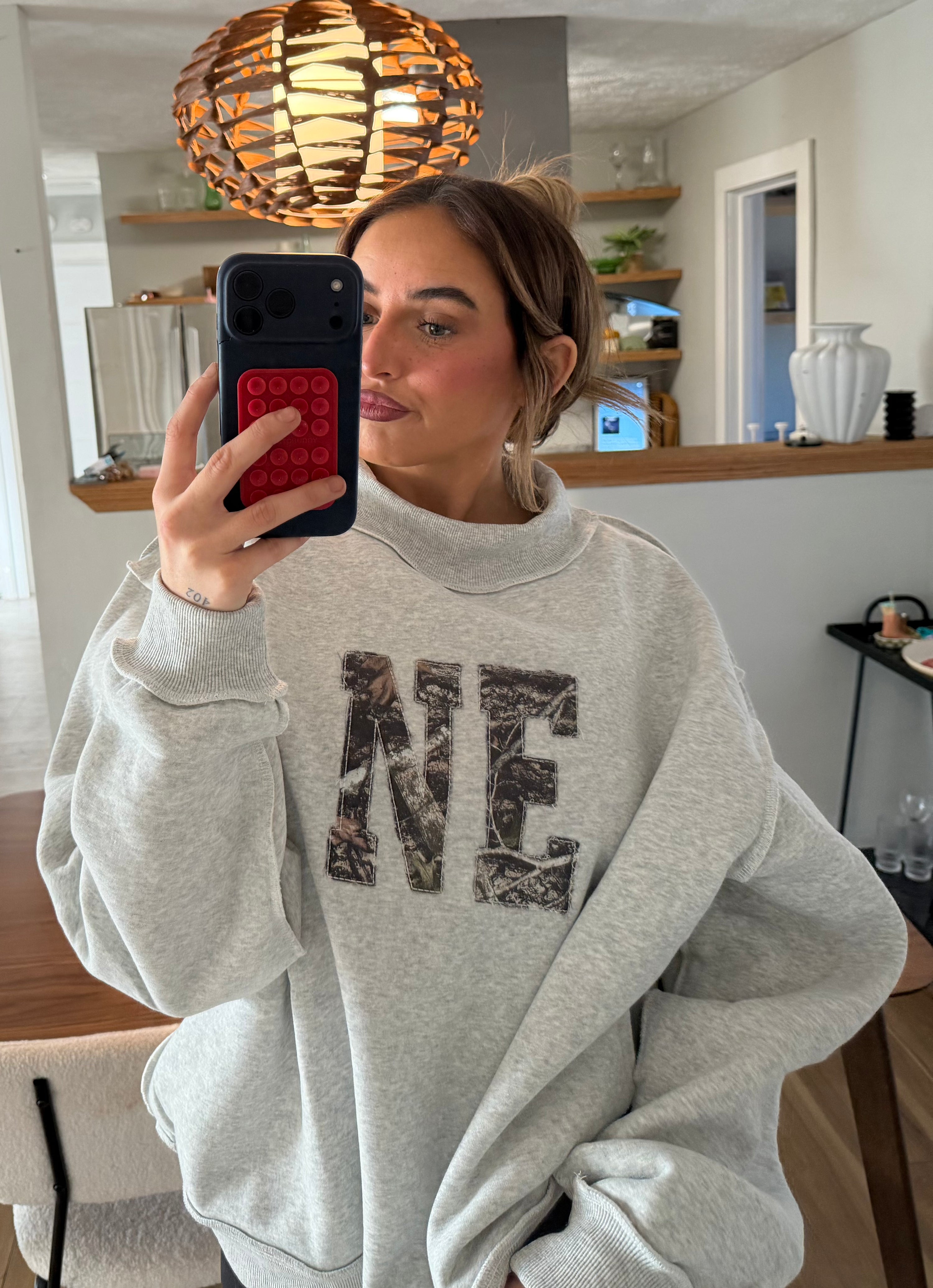 custom camo mockneck