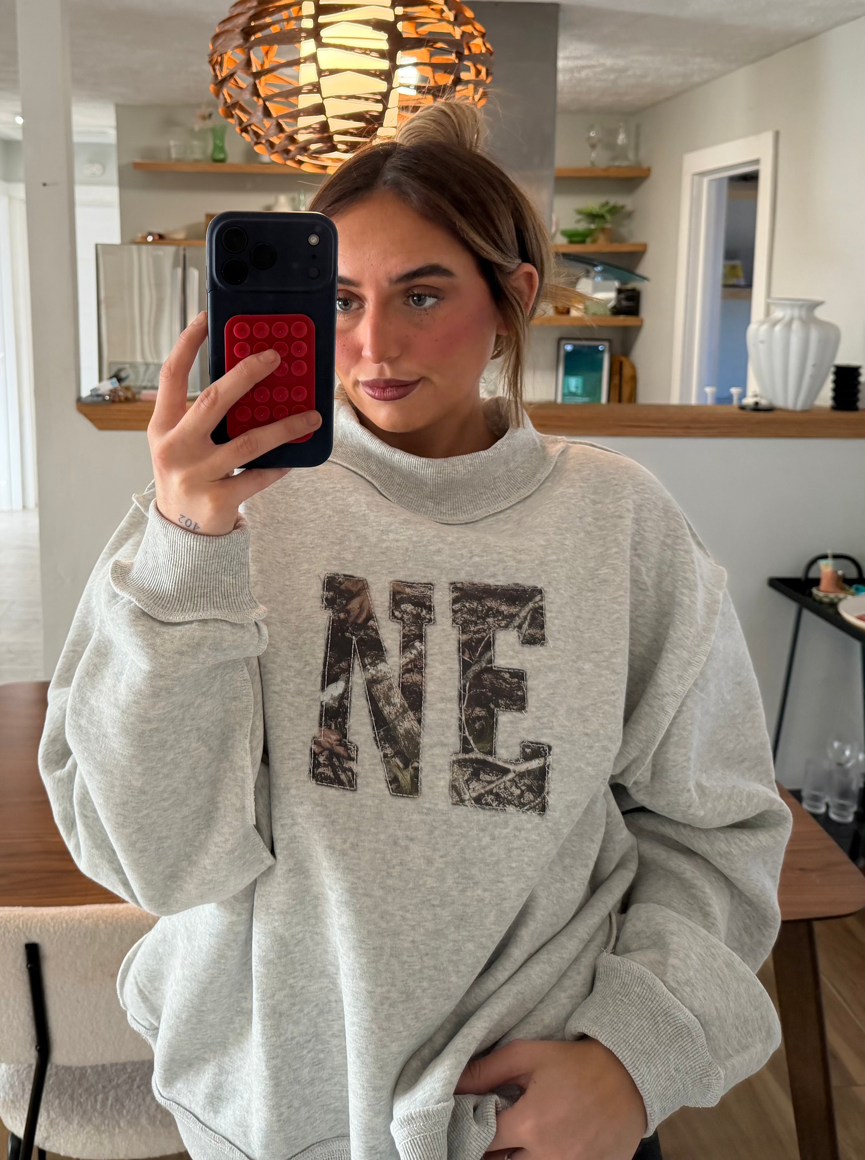 custom camo mockneck