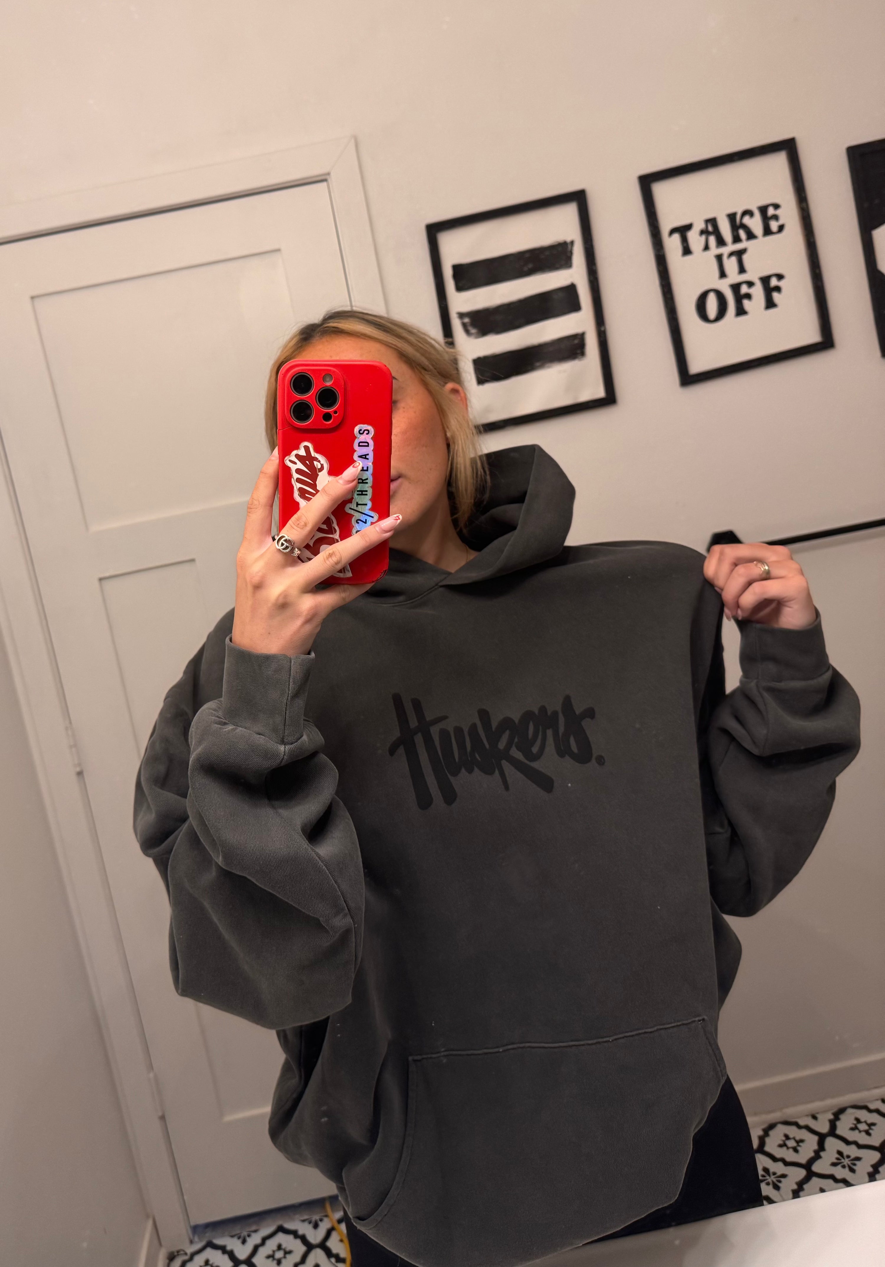 Huskers Monochrome Hoodie