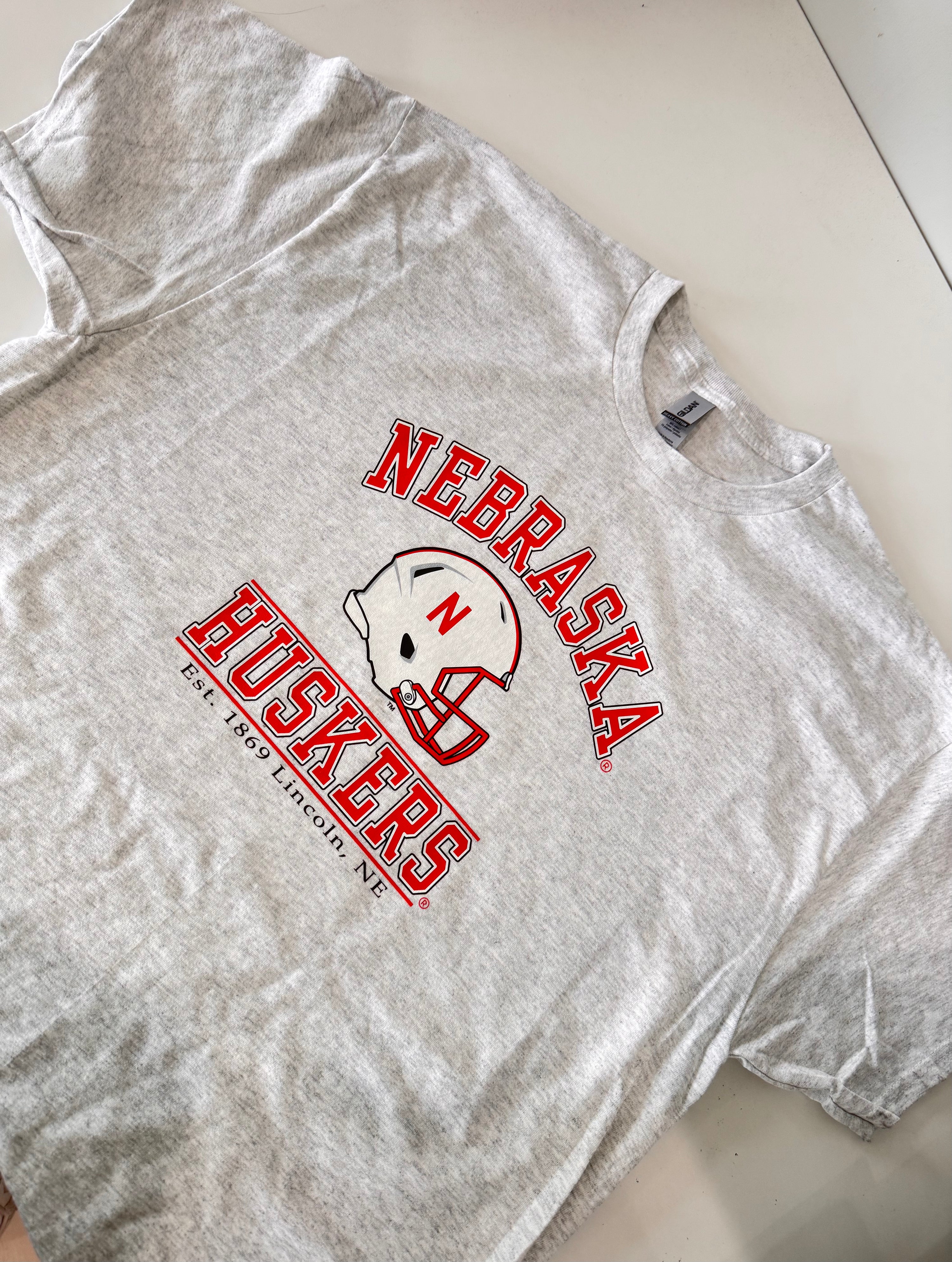 Nebraska Huskers Helmet Tee