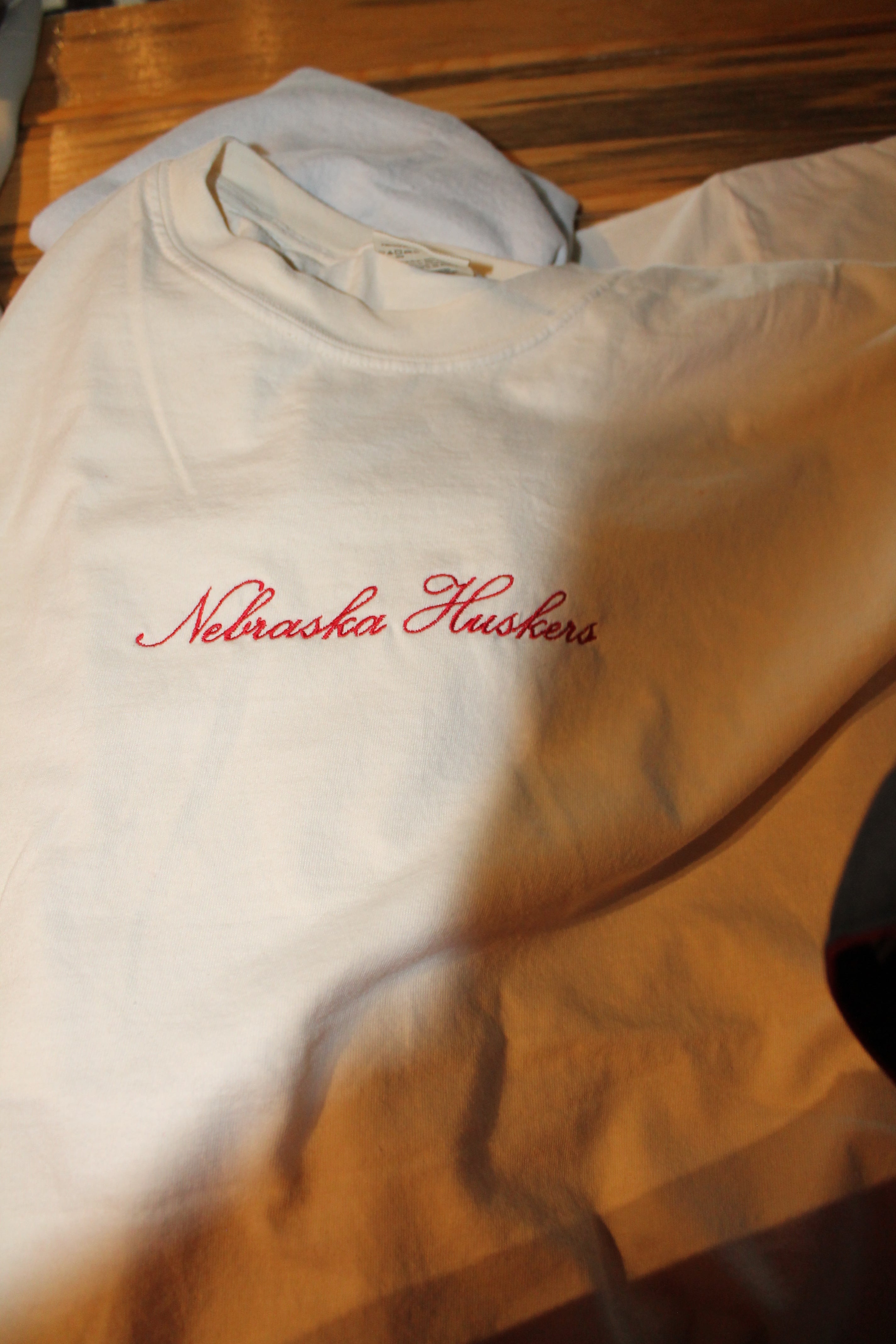 Nebraska Huskers Embroidered Tee