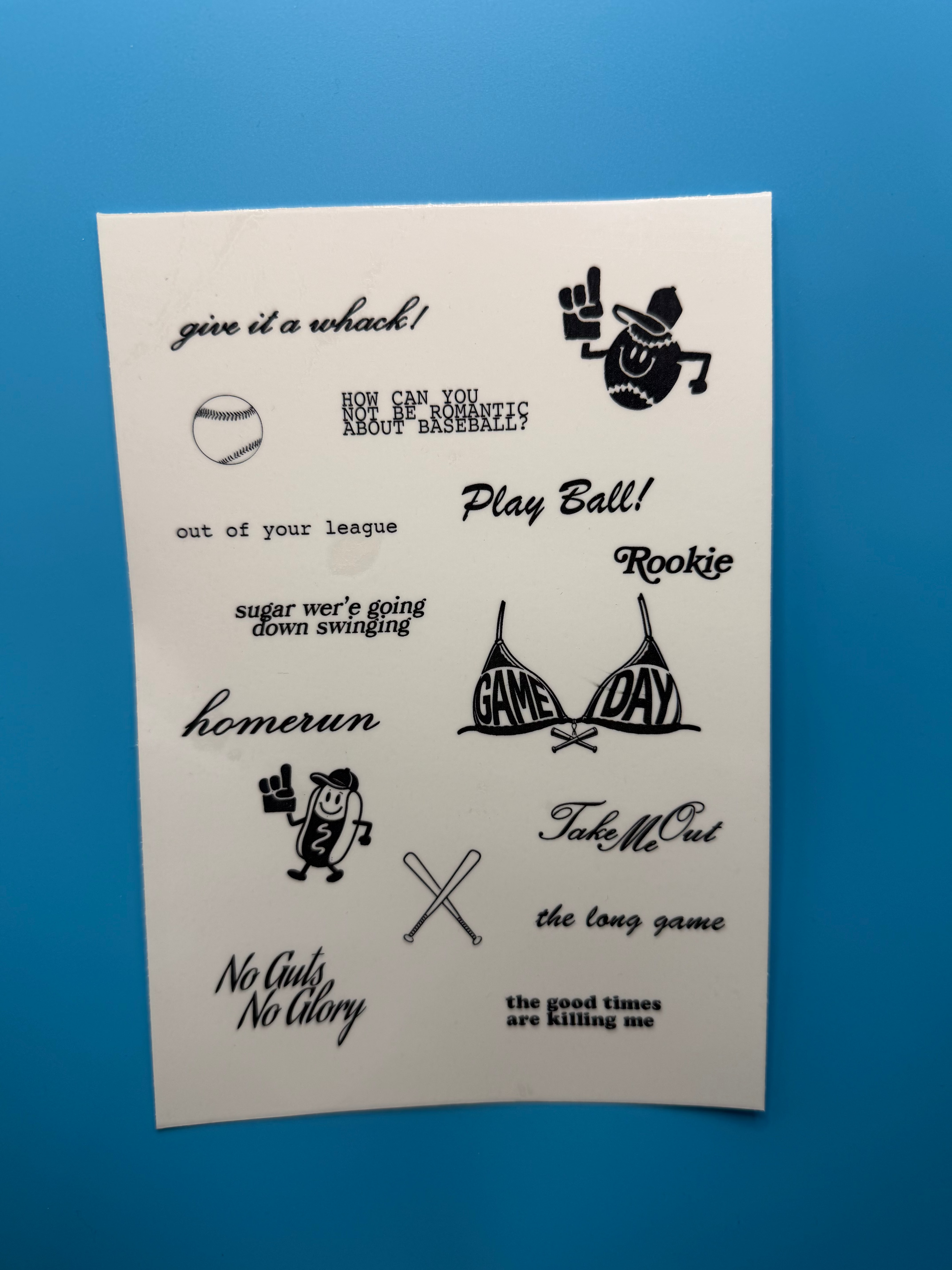 take me out temp tat pack