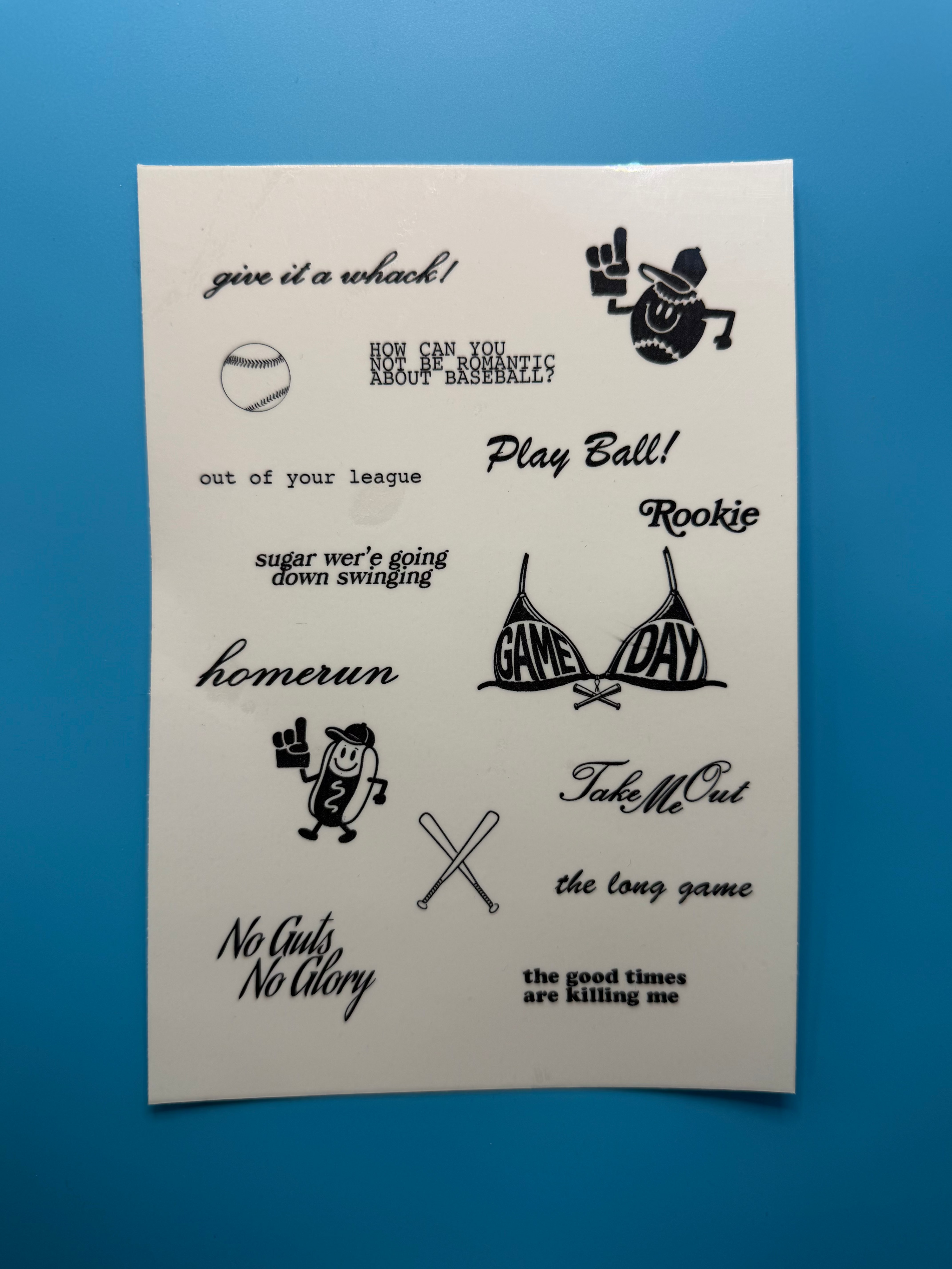 take me out temp tat pack