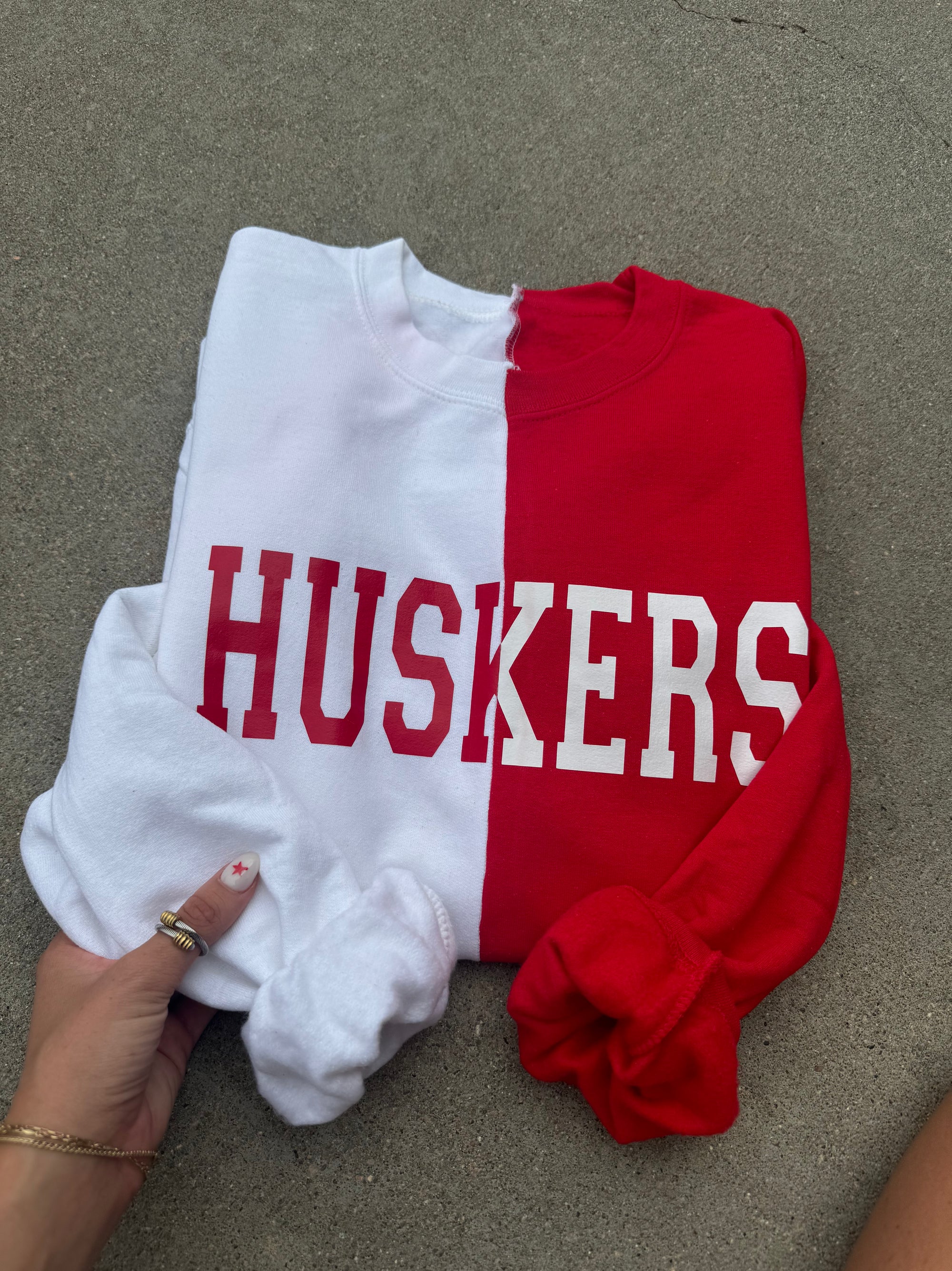 Huskers Half and Half Crew
