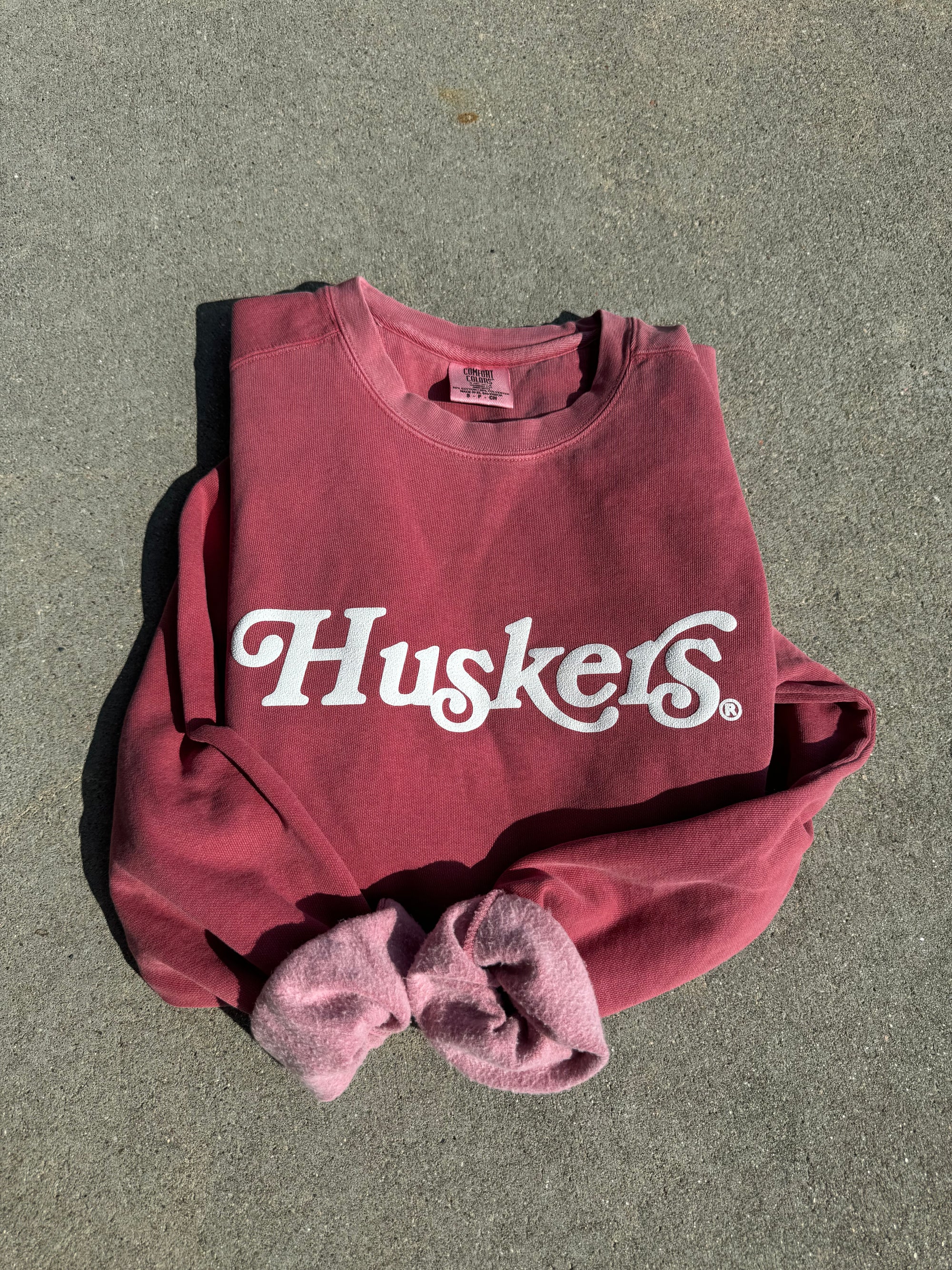 Nebraska Huskers Puff Crew - Grey