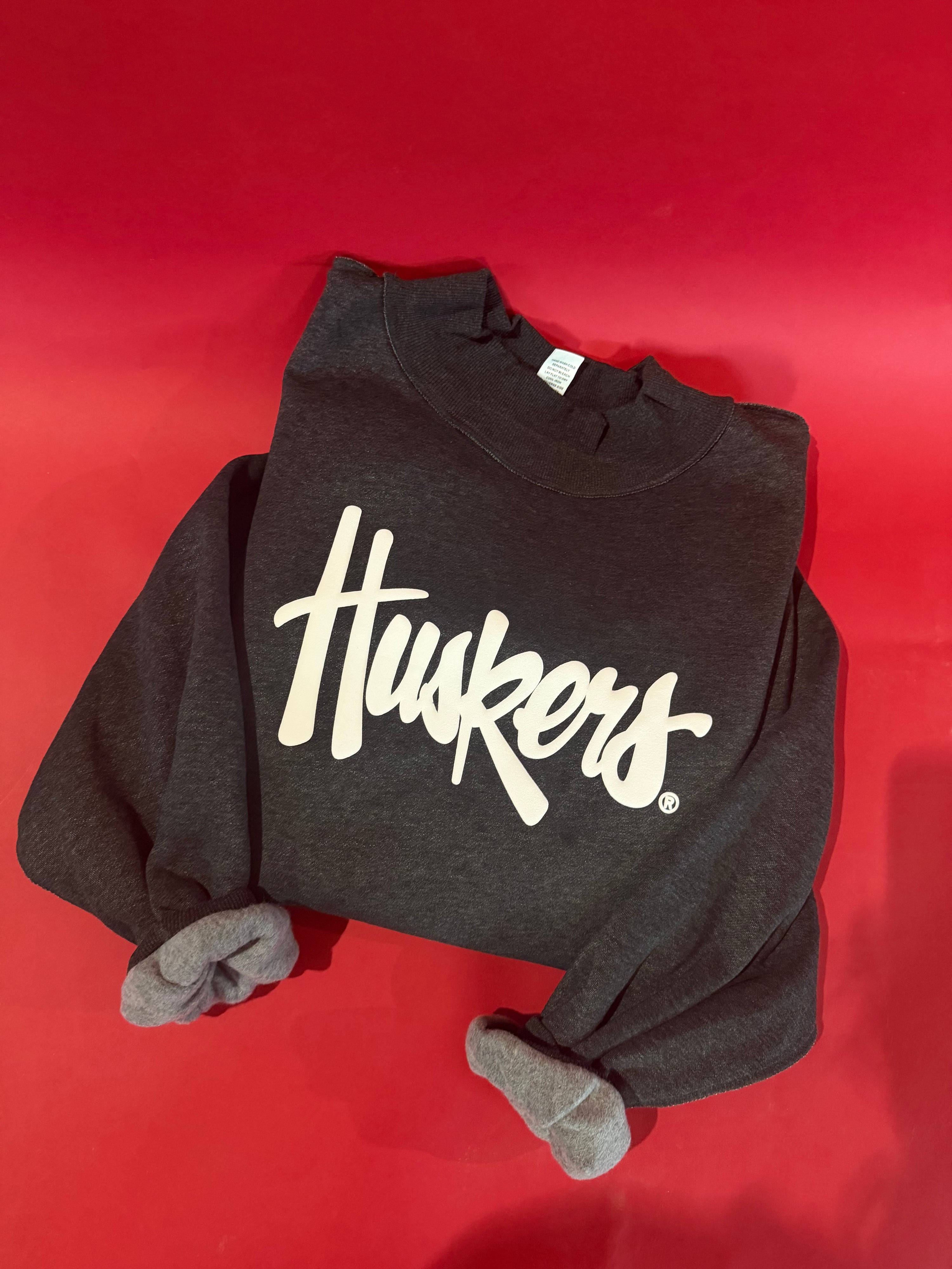 huskers reversible mock neck