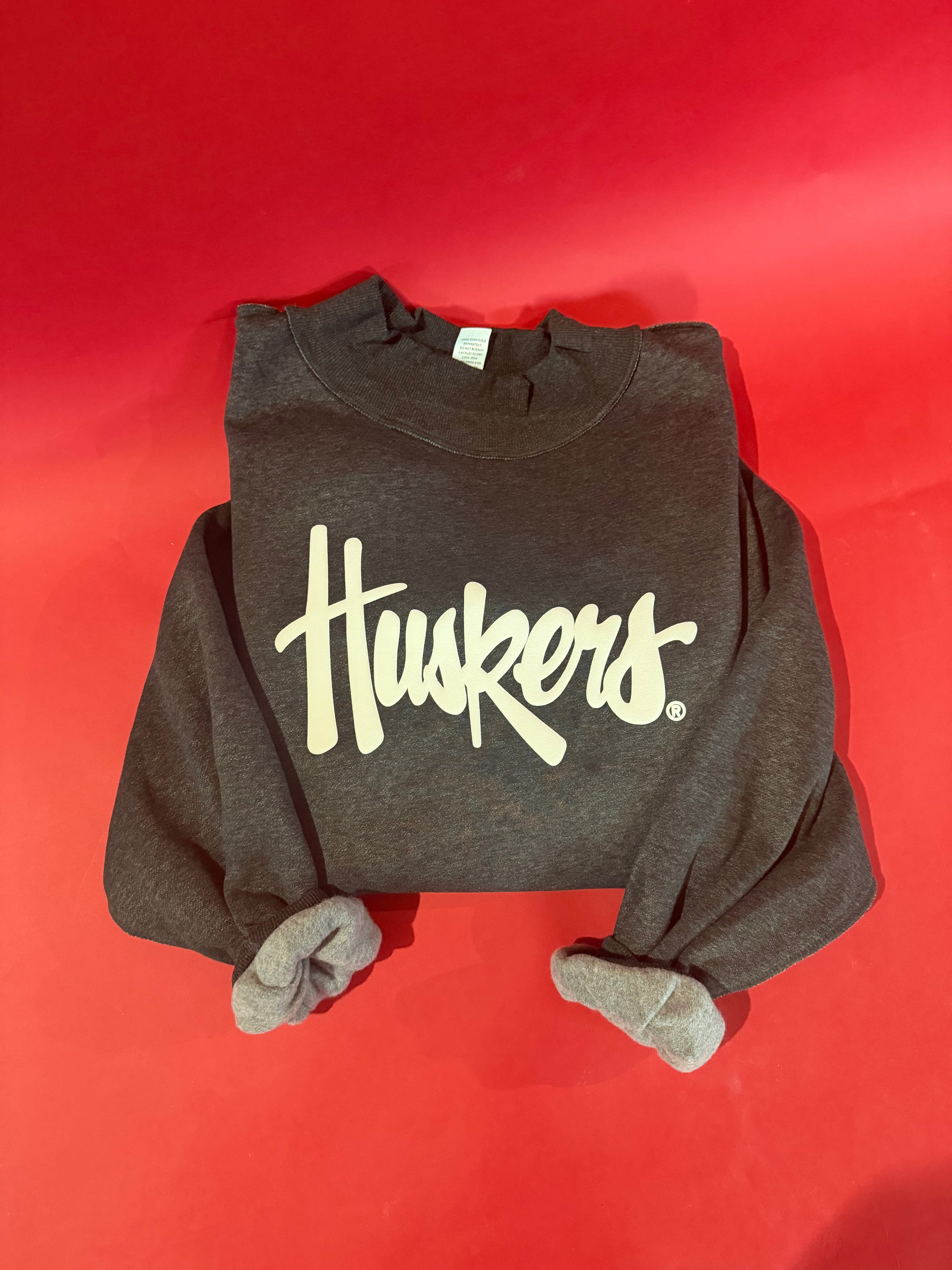 huskers reversible mock neck