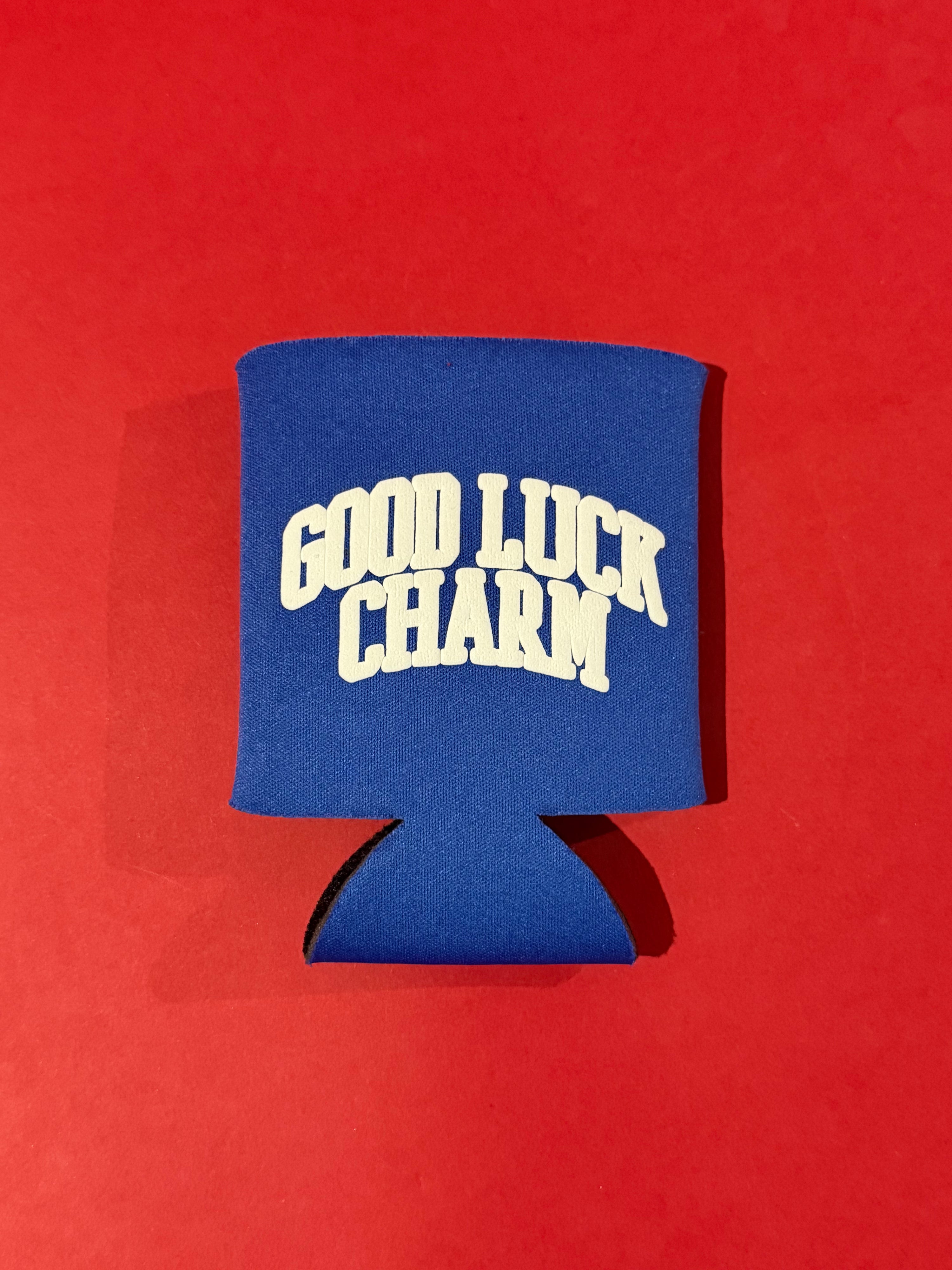 good luck charm koozie