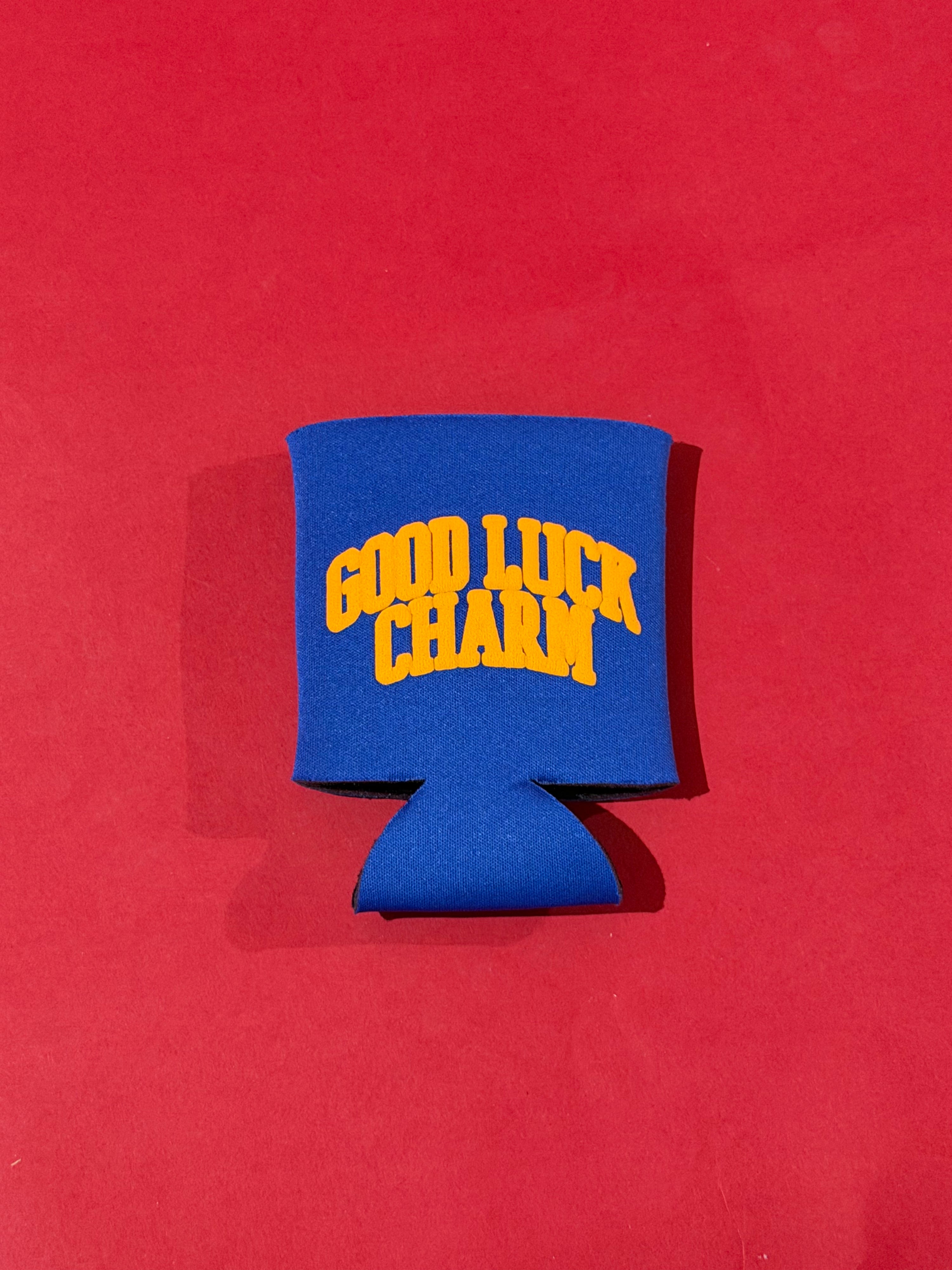 good luck charm koozie
