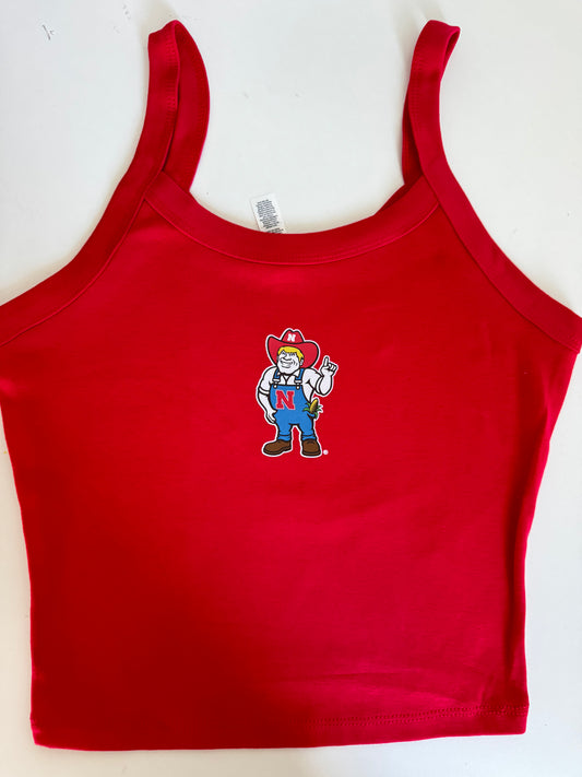 herbie spaghetti strap tank - red