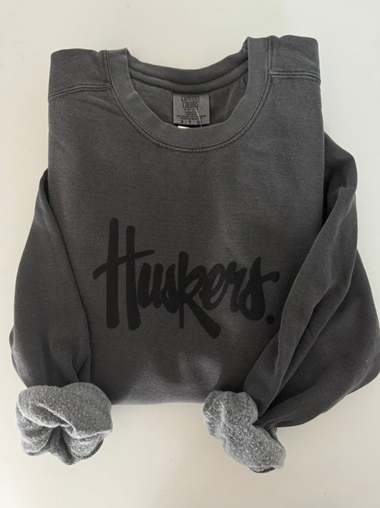Huskers Monochrome Crew