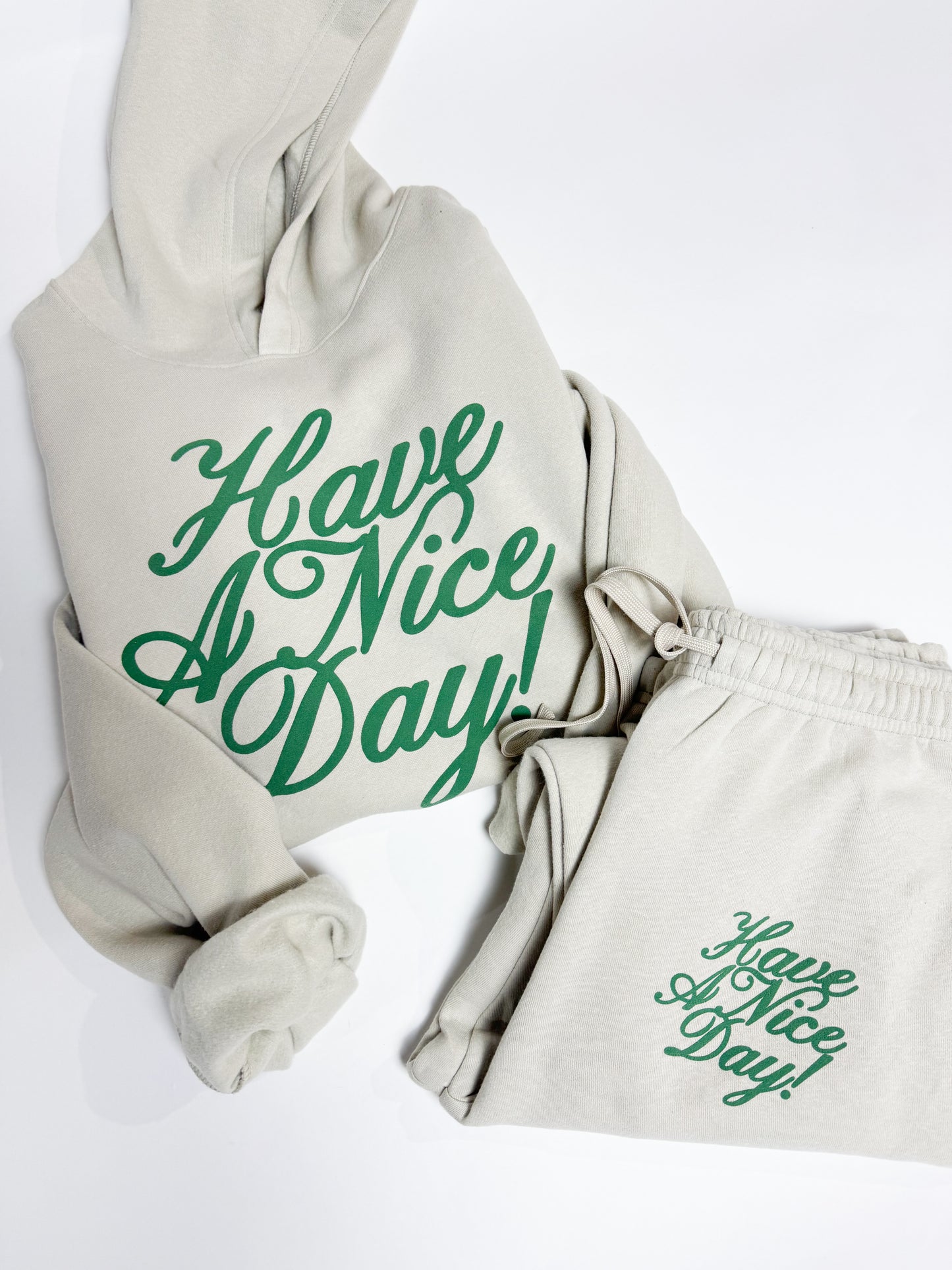 Have A Nice Day Hoodie - Tan