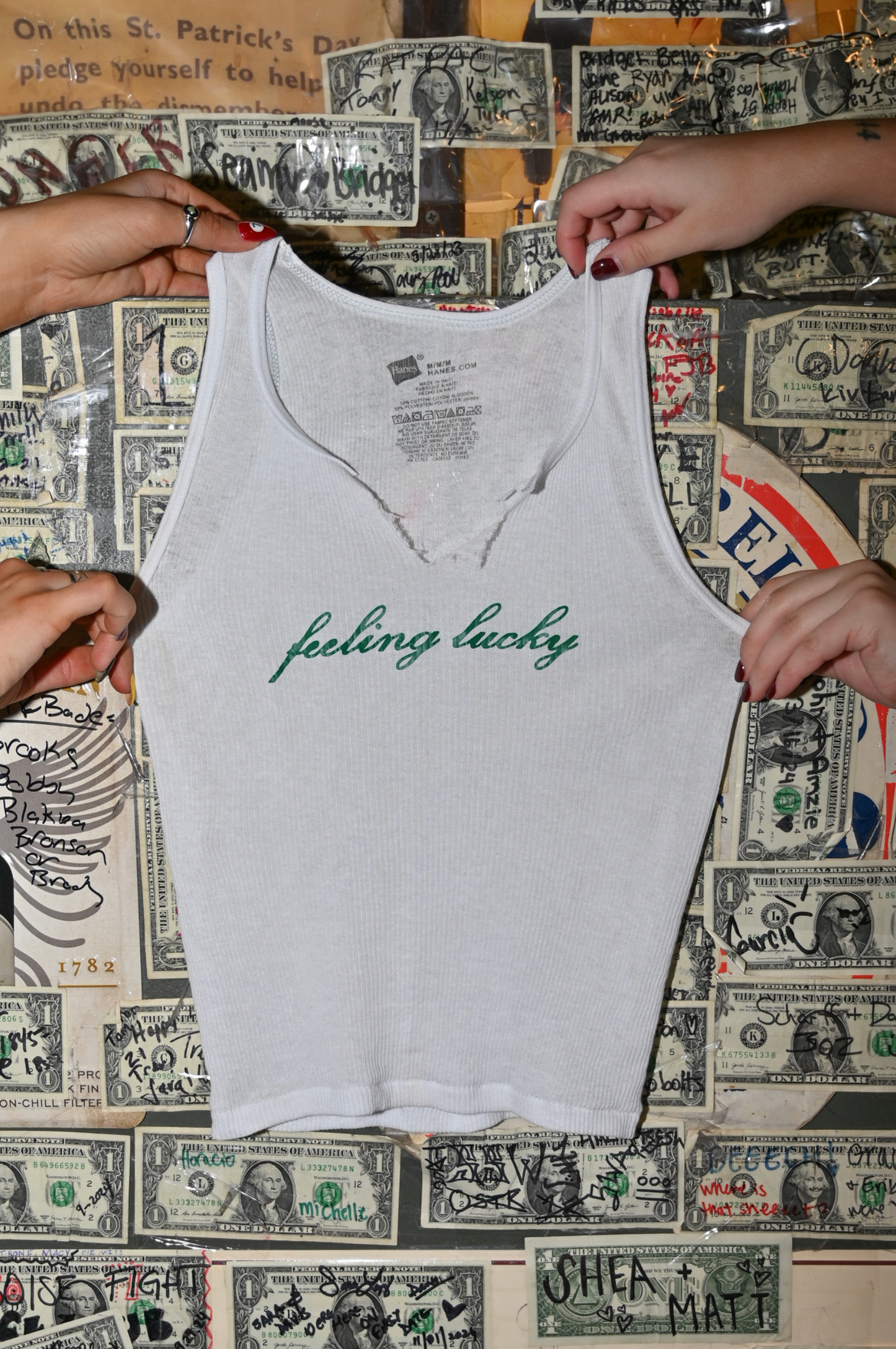 Feeling Lucky Ripped Tank Top