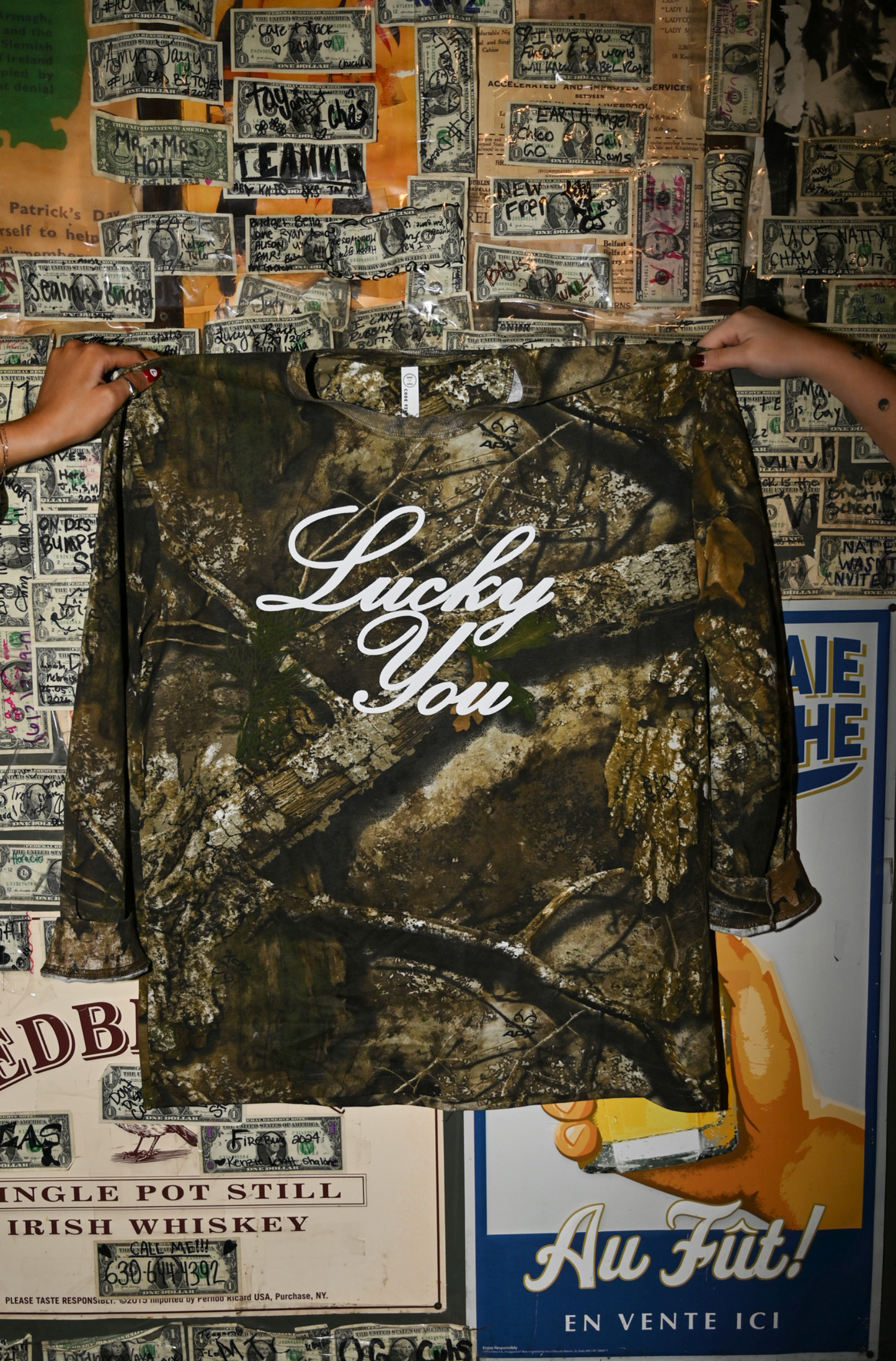 Lucky You Camo Long Sleeve T-shirt