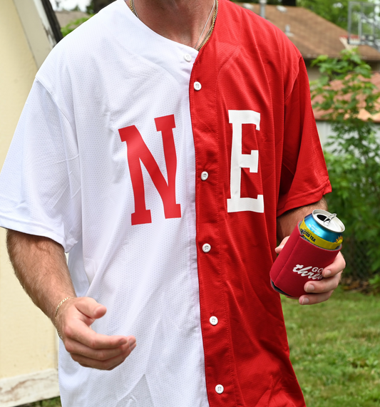 NE Half and Half Baseball Jersey