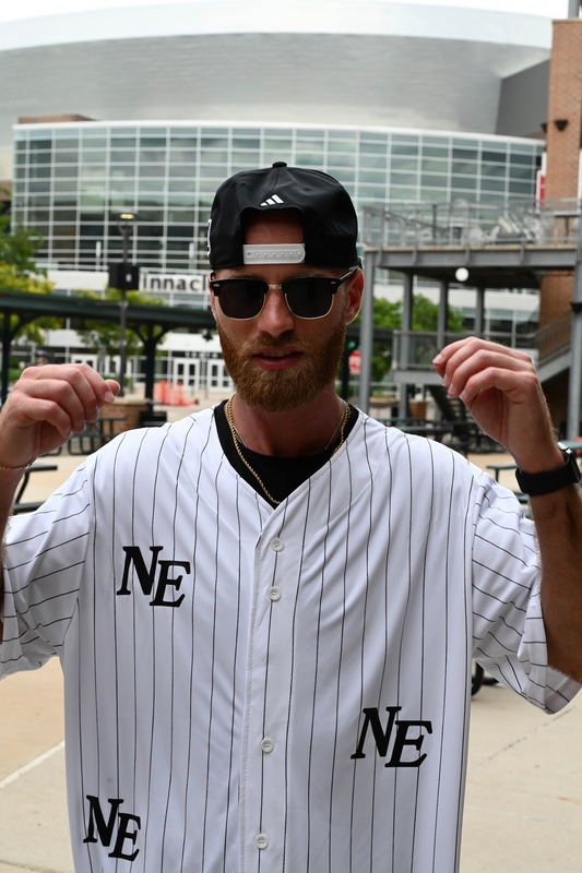 NE Pinstripe Jersey - Black