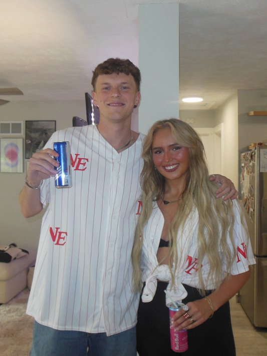 NE Pinstripe Jersey - Red