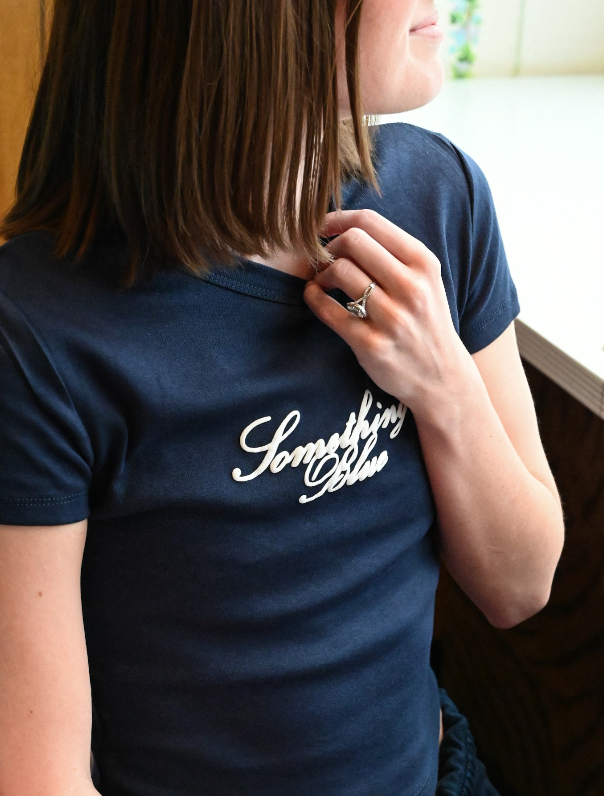 something blue baby tee