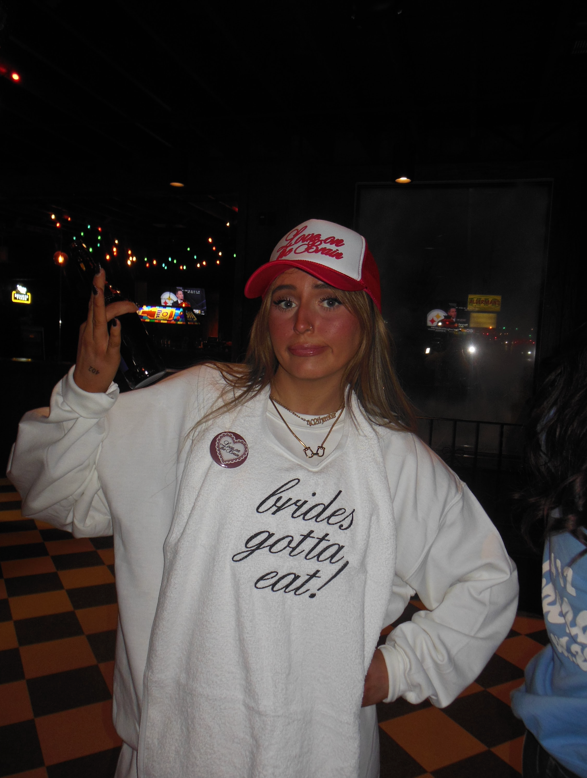 bride's gotta eat! bib