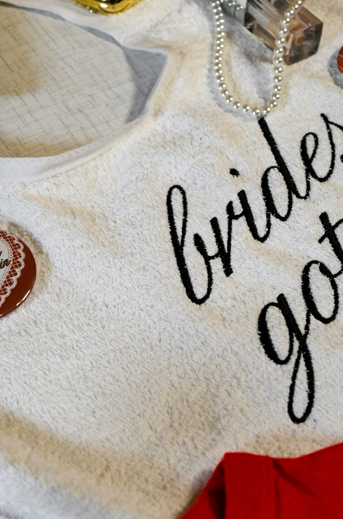 bride's gotta eat! bib