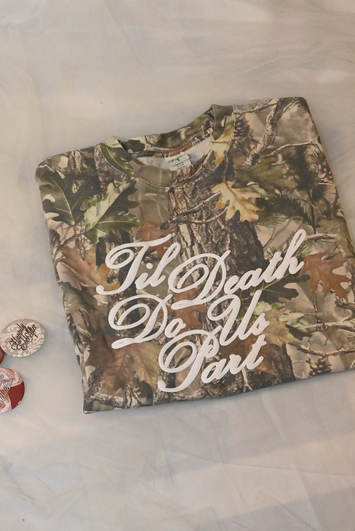 til death do us part camo tee