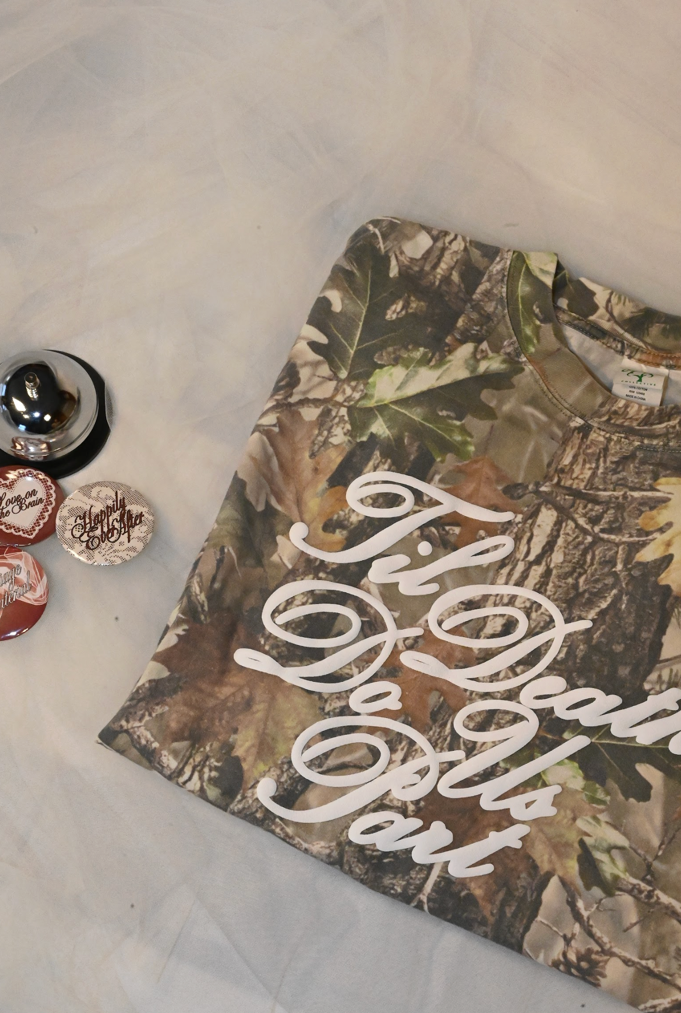 til death do us part camo tee