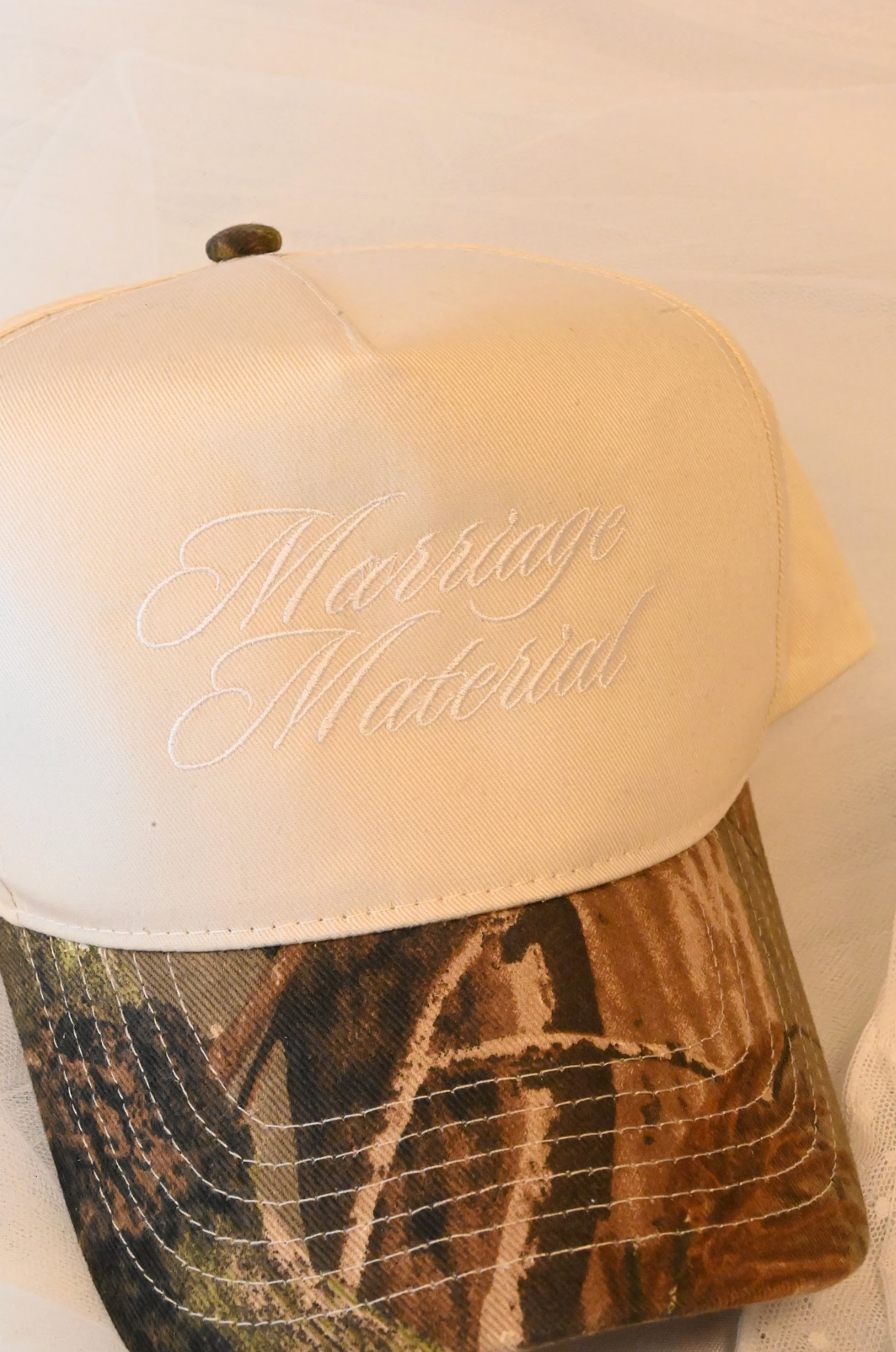 marriage material trucker hat