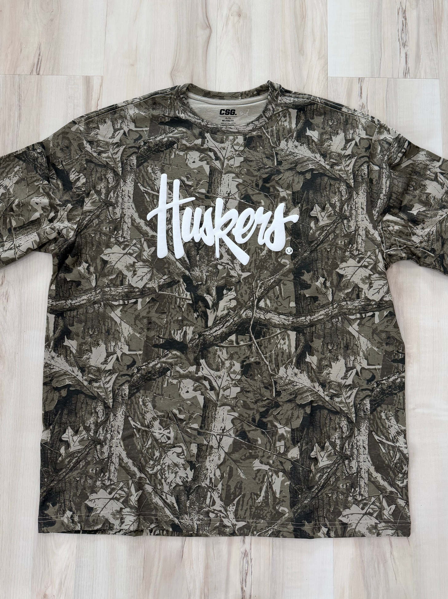 Huskers Tee - Dark Camo