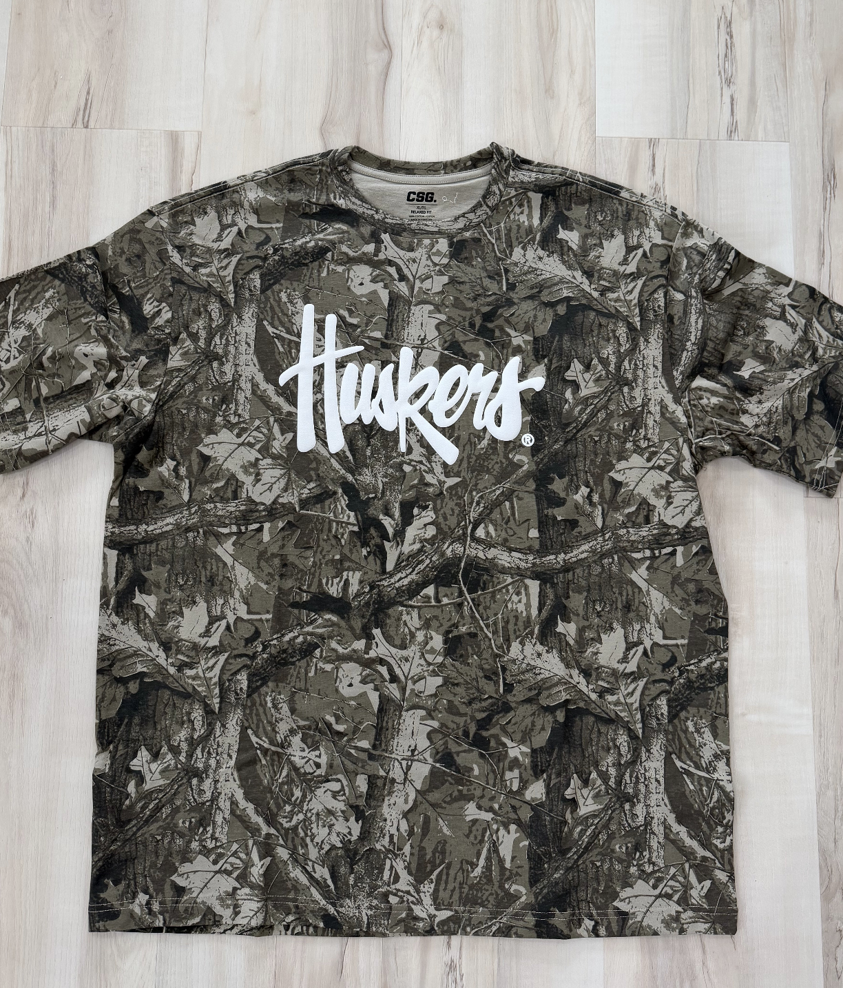Huskers Tee - Dark Camo