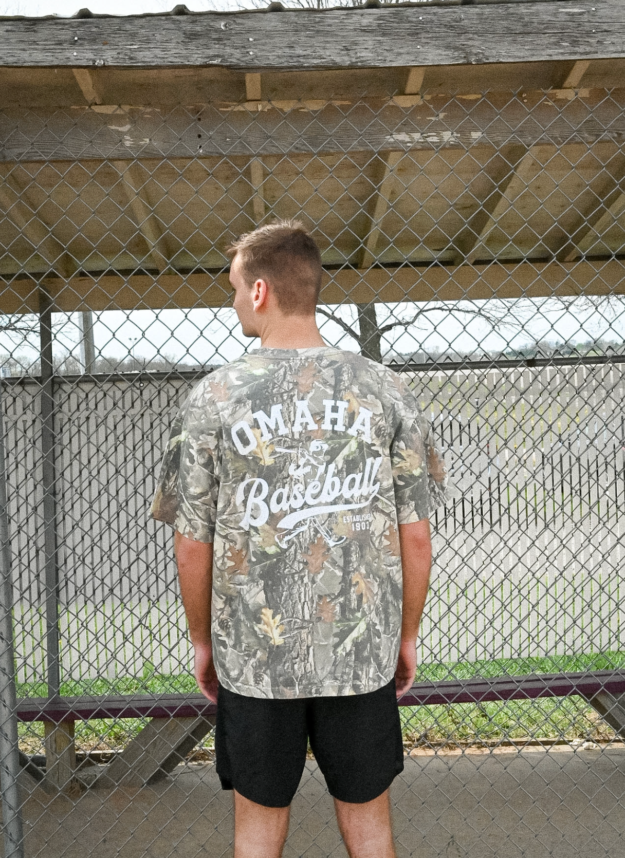 omaha baseball camo tee