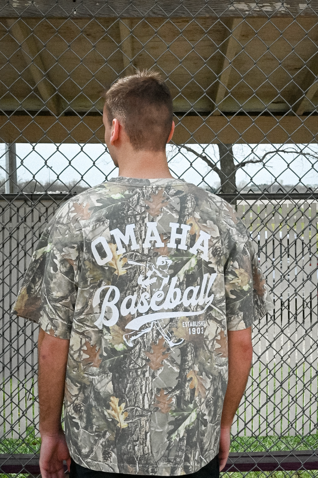 omaha baseball camo tee