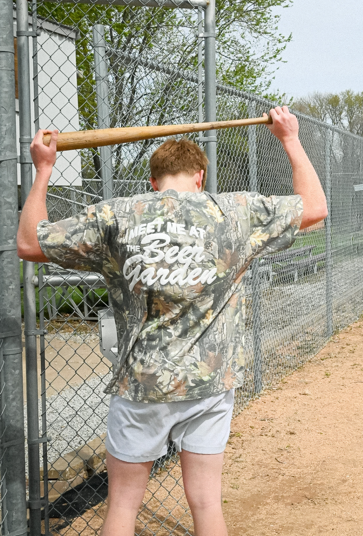 meet me at the beer garden camo tee