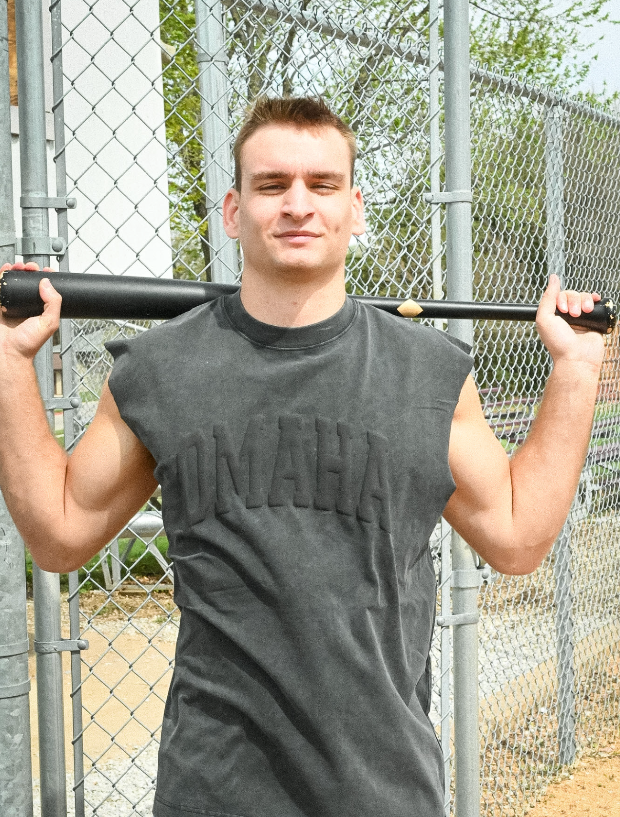 omaha monochrome muscle tee