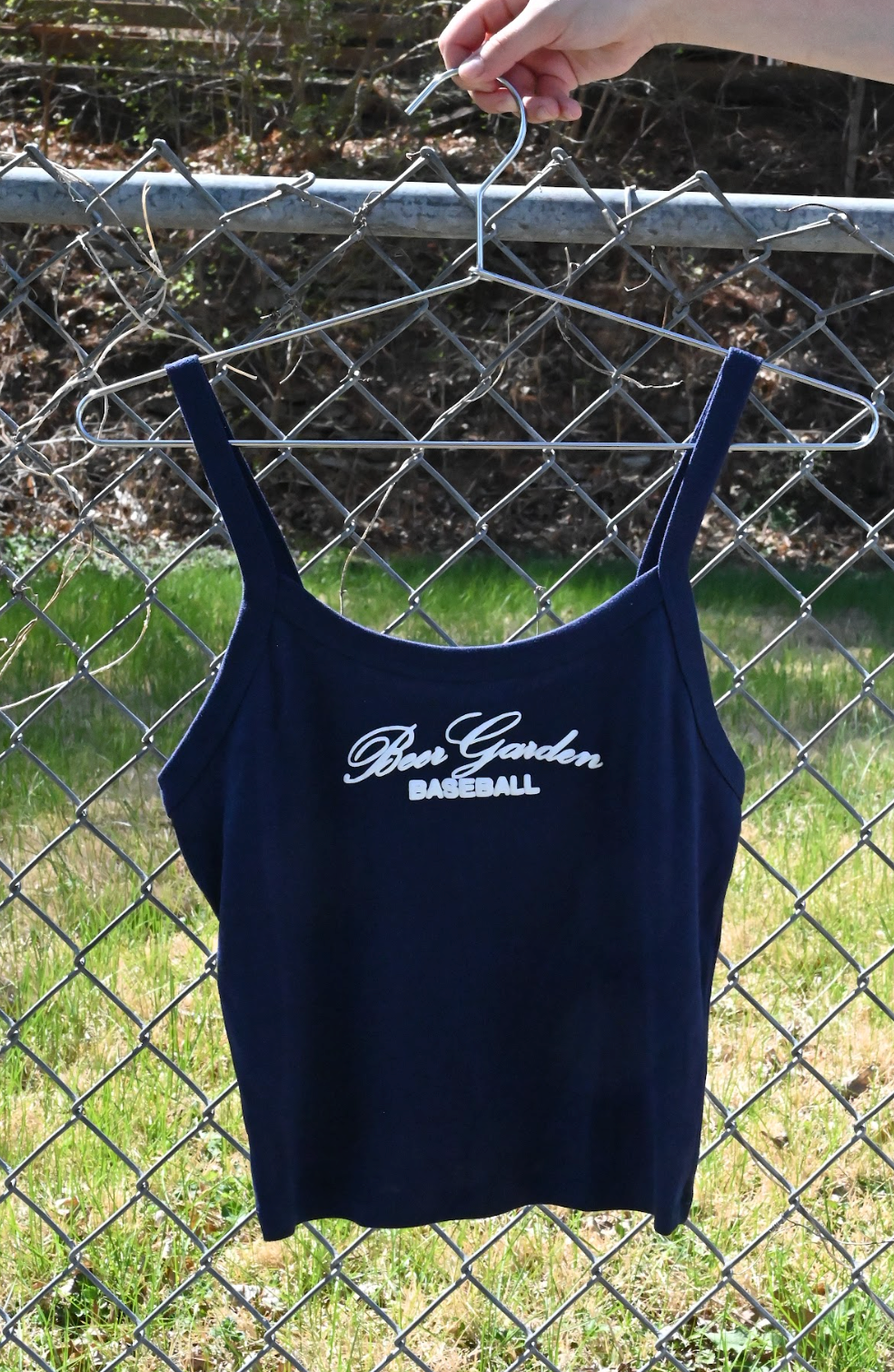 beer garden baseball tank