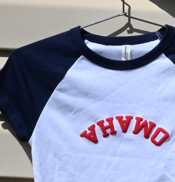 omaha upside down baby tee