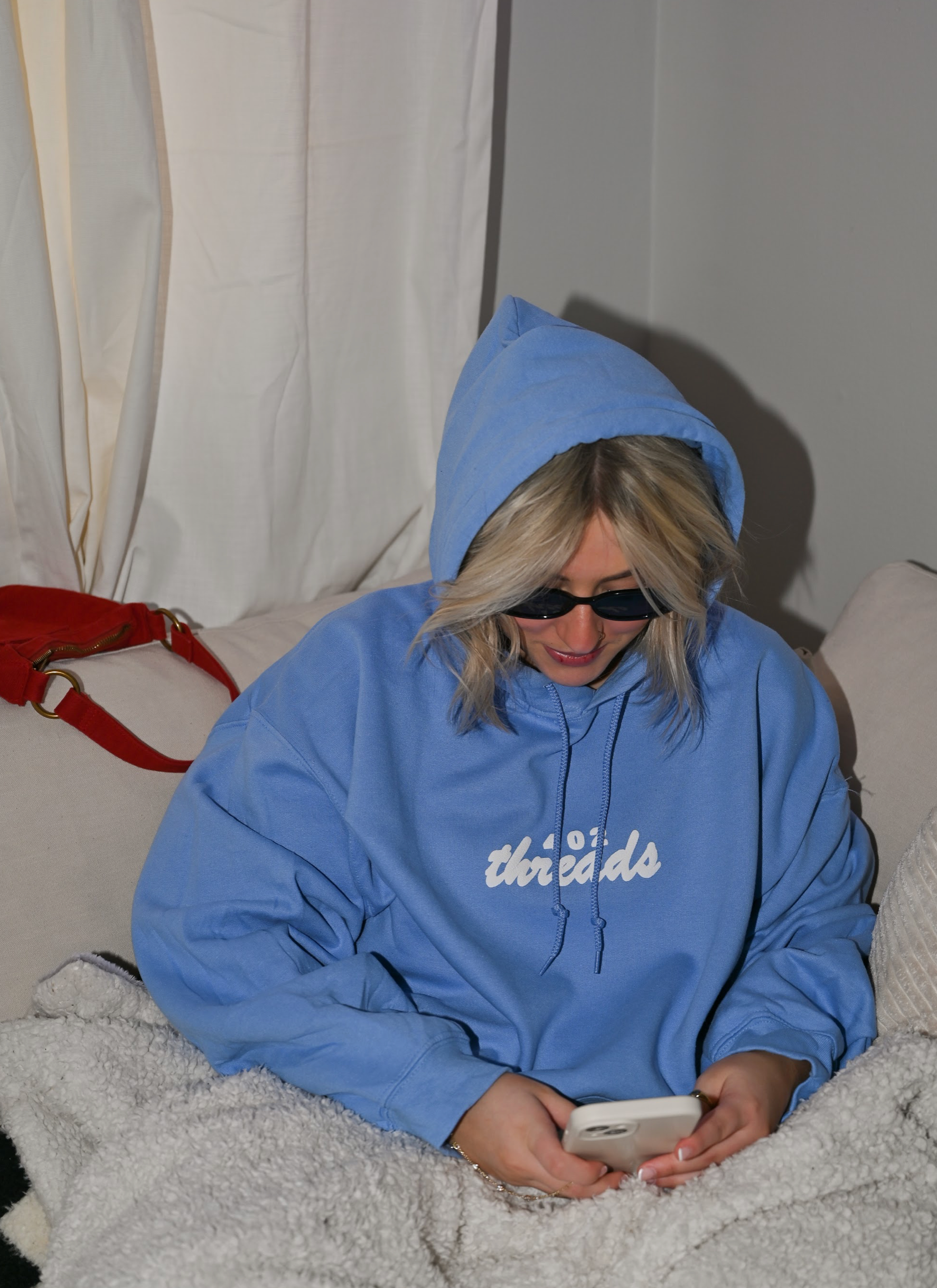 402threads Hoodie - Carolina Blue