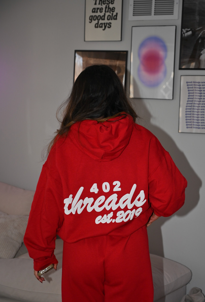 402threads Hoodie - Red