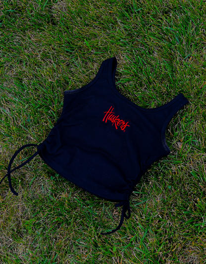 Huskers Drawstring Tank - Black