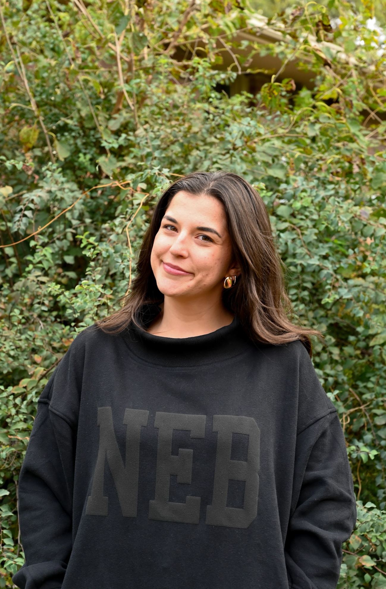 NEB mock neck - black