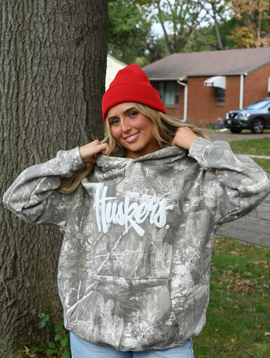 Huskers Camo Hoodie