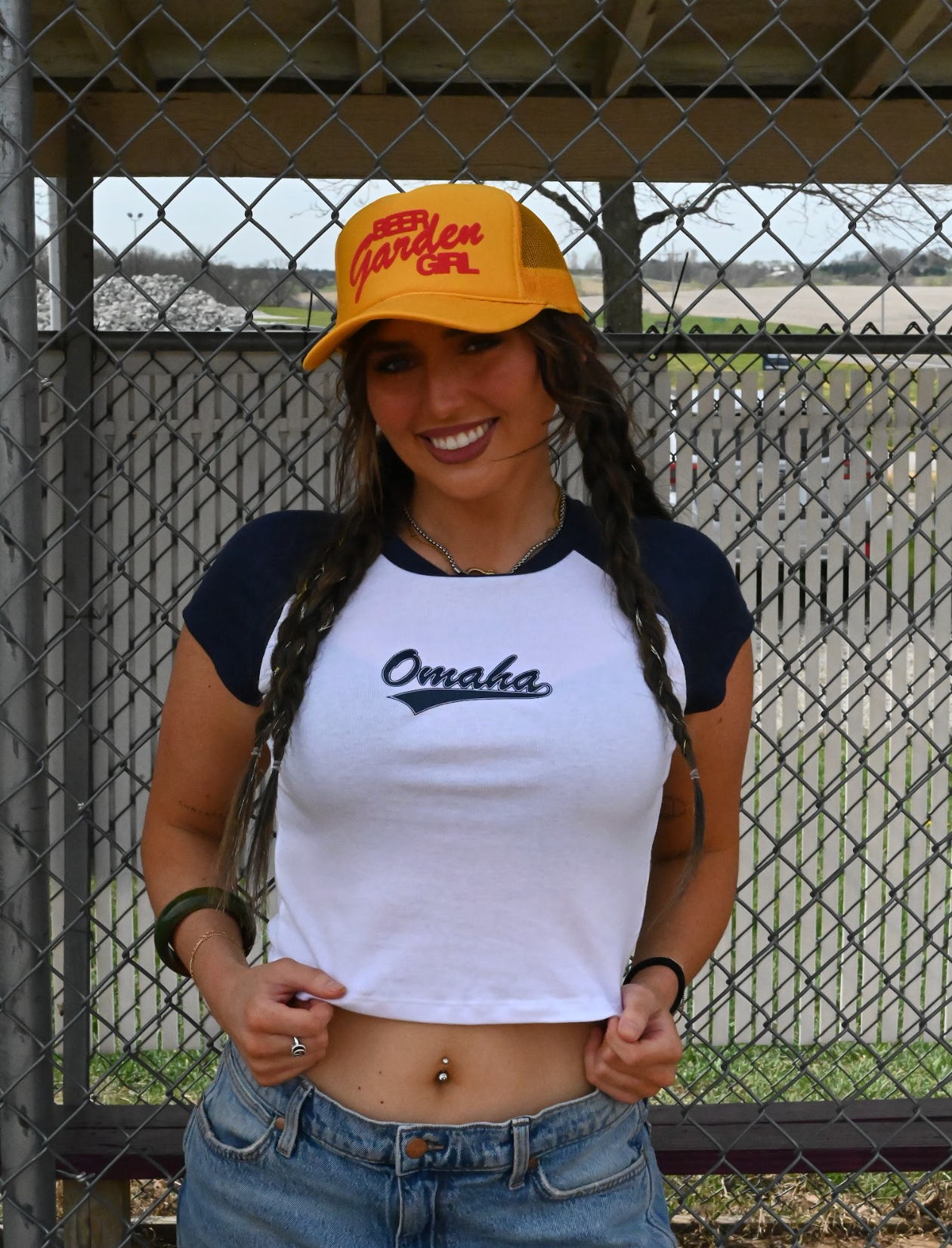 omaha classic baby tee - navy