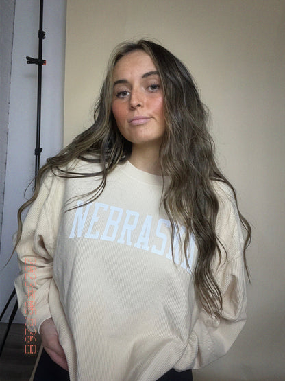 Nebraska Corded Crew - Ivory