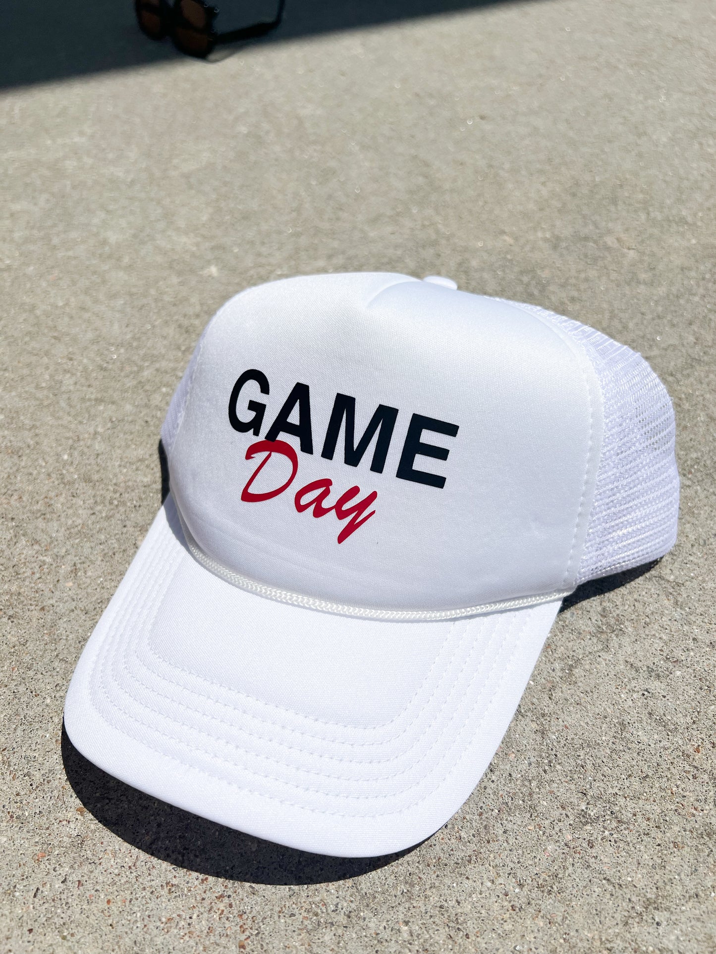 Game Day Trucker Hat - White