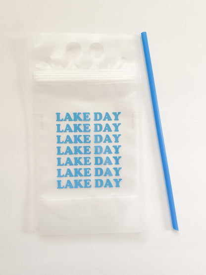 Lake Day Party Pouch - Blue