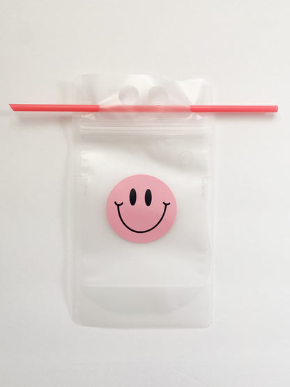 Smiley Party Pouch - Pink
