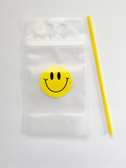 Smiley Party Pouch - Yellow